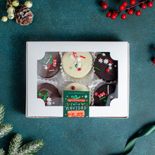 Cargar imagen en el visor de la galería, Caja 6 o 12 Alfajores Grandes Navidad