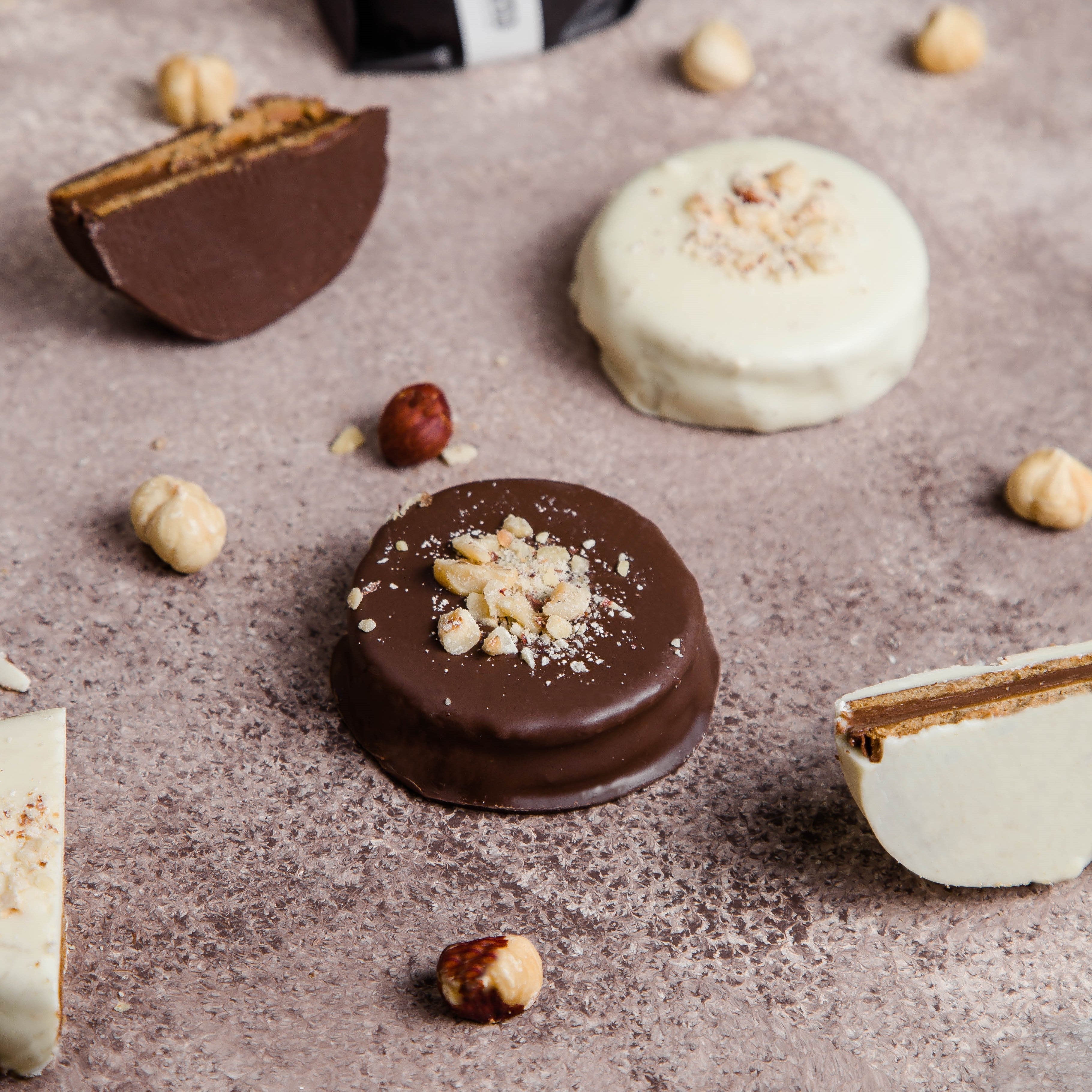 Alfajores Crema de Avellanas 6 o 12 unidades
